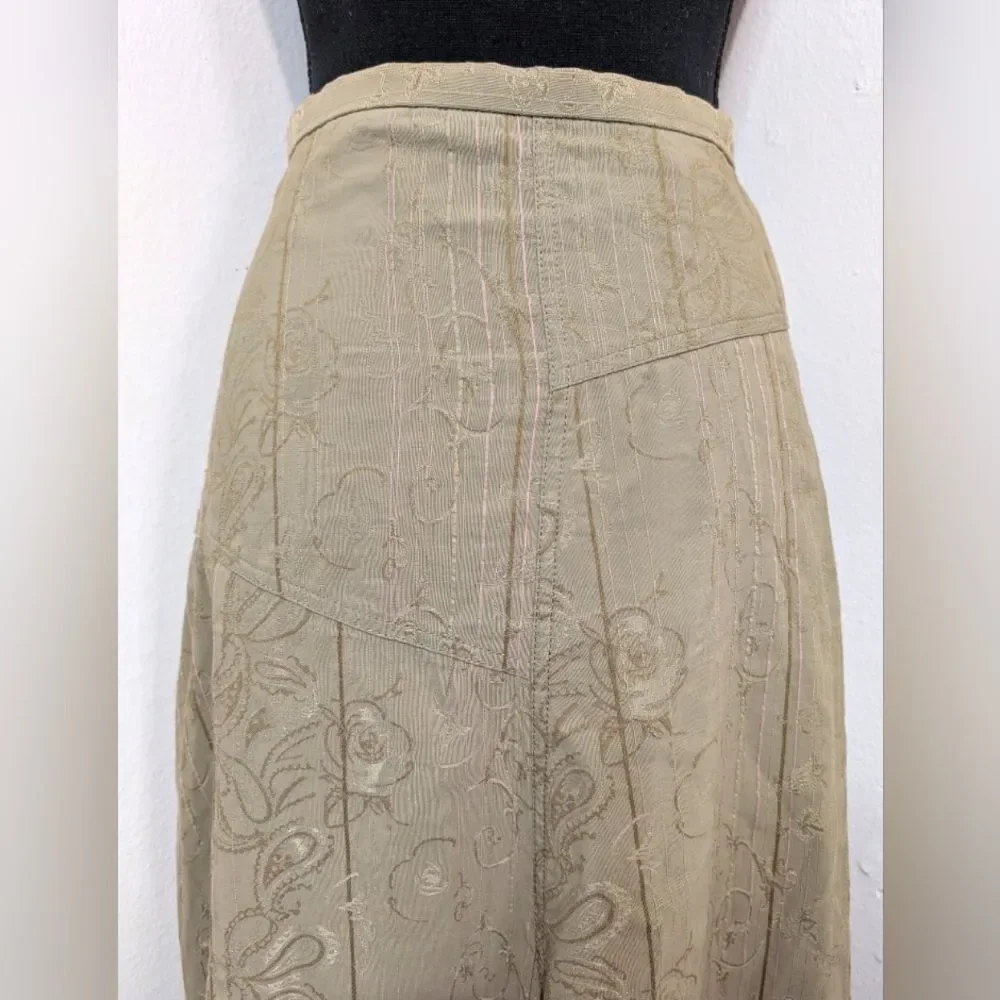 VTG Hucke Berlin Prairiecore Cottagecore Gardencore Whimsical Floral Skirt 10